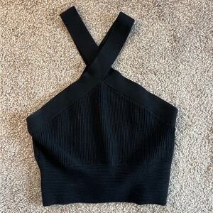 Abercrombie & Fitch Black Ribbed Top